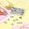 80Pcs 5 Styles Tibetan Style Zinc Alloy Charms TIBEP-FS0001-38-10