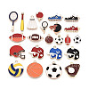 Sports Alloy Enamel Pendants PALLOY-T094-14M-1