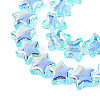Electroplate Transparent Glass Beads Strands LS-EGLA-N056-04A-B01-3