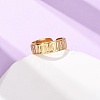 304 Stainless Steel Open Cuff Rings for Women RJEW-K309-32C-G-2