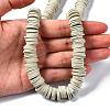 Flat Round Handmade Polymer Clay Beads CLAY-R067-12mm-02-7