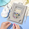 Plastic Flocked Bead Design Boards ODIS-YW0001-05-5