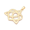 Trinity Knot Rack Plating Alloy Big Pendants FIND-N005-45G-2