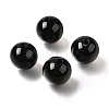 (Defective Closeout Sale: Damaged Hole Edge) Natural Black Onyx(Dyed & Heated) Beads G-XCP0001-22-1
