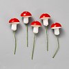 Resin Artificial Mushroom for Garden Ornament Flower Pots Bonsai Micro Landscape Decoration AJEW-WH0567-54B-1