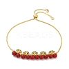 Brass Micro Pave Cubic Zirconia Slider Bracelets BJEW-Z126-01G-4