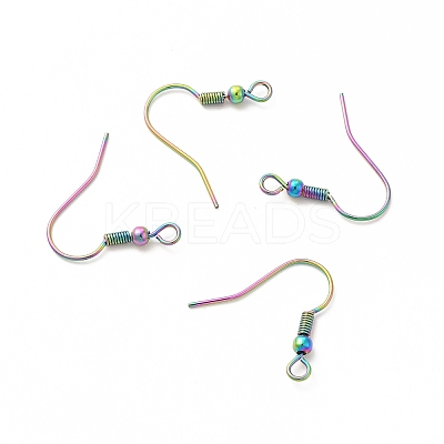 Ion Plating(IP) 304 Stainless Steel Earring Hooks STAS-F075-41MC-1