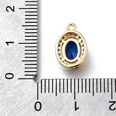 Brass Micro Pave Cubic Zirconia Pendants KK-D312-09G-04-1