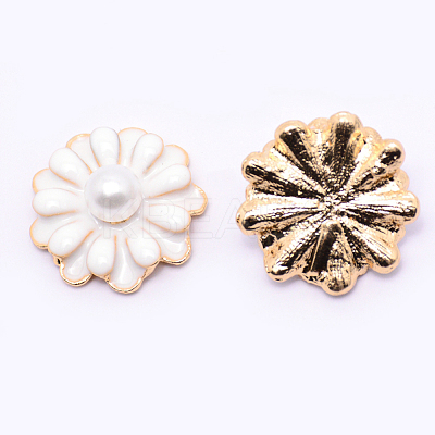 Alloy Cabochons PALLOY-WH0008-10-1