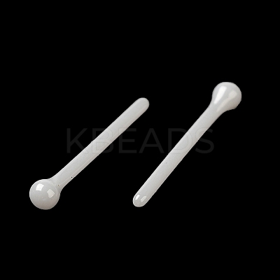 Hypoallergenic Bioceramics Zirconia Ceramic Ball Stud Earrings EJEW-F340-02A-1