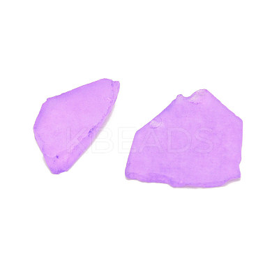 Ocean Series Frosted Glass Cabochons LS-GLAA-WH0031-06B-1