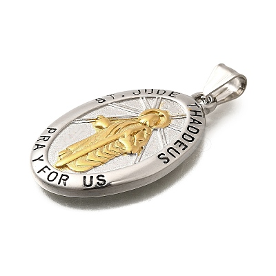 304 Stainless Steel Pendants STAS-A109-06G-1