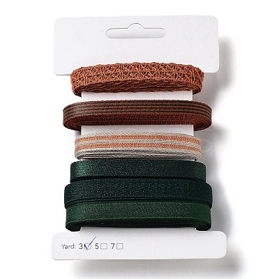 18 Yards 6 Styles Polyester Ribbon SRIB-C001-G04-1