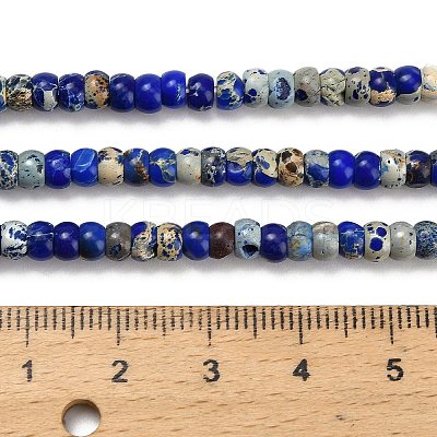 Dyed Natural Imperial Jasper Beads Strands G-P600-A01-01B-1