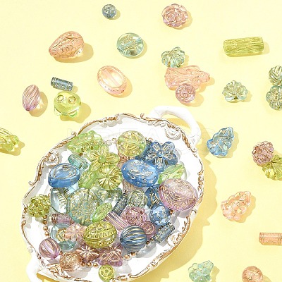 100G Transparent Acrylic Beads OACR-FS0002-01-1