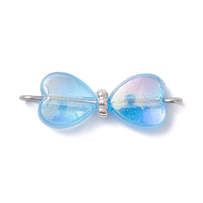 AB Color Transparent Acrylic Connector Charms PALLOY-JF04436-1