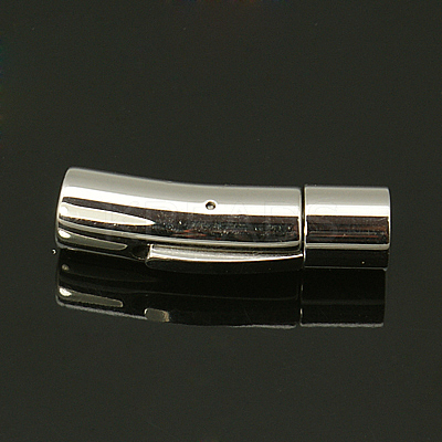 Tarnish Resistant Column 316 Surgical Stainless Steel Bayonet Clasps STAS-A021-7mm-1