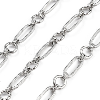 Rack Plating Brass Oval Link Chains CHC-G023-07P-1