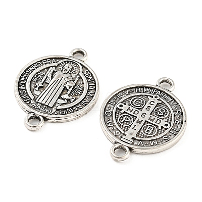Tibetan Style Alloy Connector Charms TIBE-P001-29AS-1