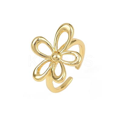 Brass Adjustable Cuff Rings RJEW-C139-01G-1