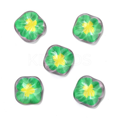Oil Painting Style Resin Cabochons CRES-P019-01B-1