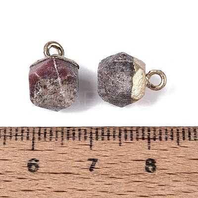 Natural Rhodonite Pendants G-N359-18G-12-1