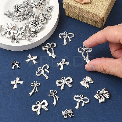 60Pcs 10 Styles Alloy Pendants FIND-YW0006-44-1