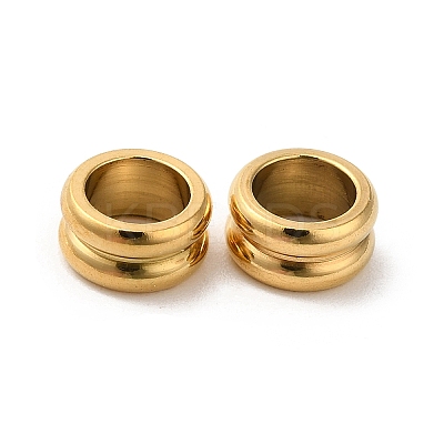 304 Stainless Steel European Beads STAS-H214-05G-1