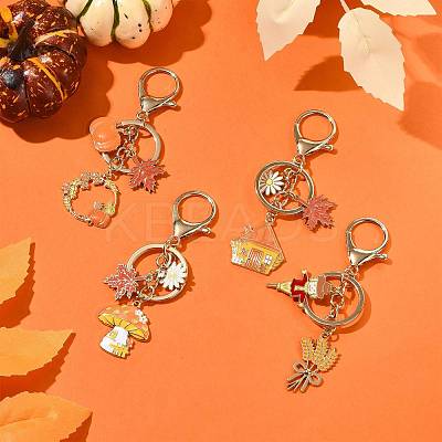 Alloy Enamel Keychains KEYC-FS00042-02-1