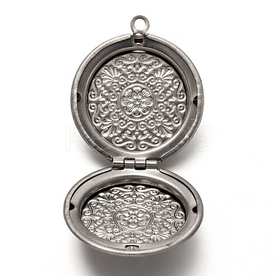 Tarnish Resistant 316 Stainless Steel Locket Pendants X-STAS-P268-10P-1