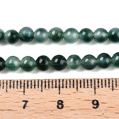 Dyed Natural White Jade Beads Strands G-T140-4mm-A07-1