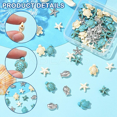 Ocean Theme Jewelry Making Findings Beads Kits DIY-YW0011-22B-1