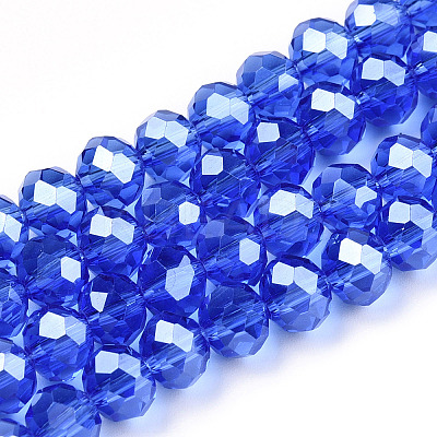 Electroplate Glass Beads Strands EGLA-A034-T3mm-A32-1