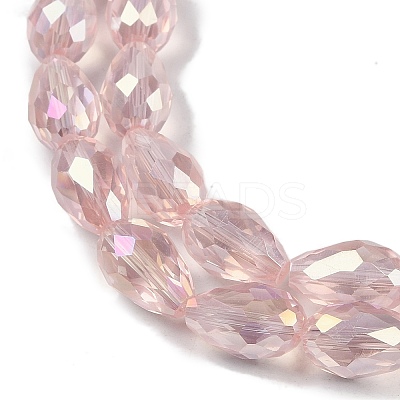 Transparent Electroplate Glass Beads Strands LS-EGLA-N013-T4mm-B18-1