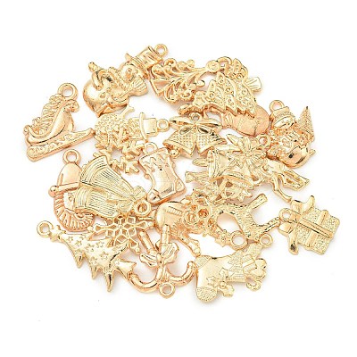 21Pcs Alloy Christmas Theme Pendants FIND-U010-13-1
