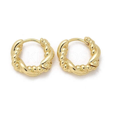 Brass Hoop Earrings EJEW-Q015-03G-02-1
