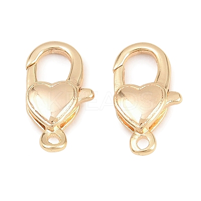 Brass Lobster Claw Clasps KK-H287-08H-G-1