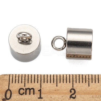 Tarnish Resistant 304 Stainless Steel Cord Ends STAS-K004-9mm-01-1