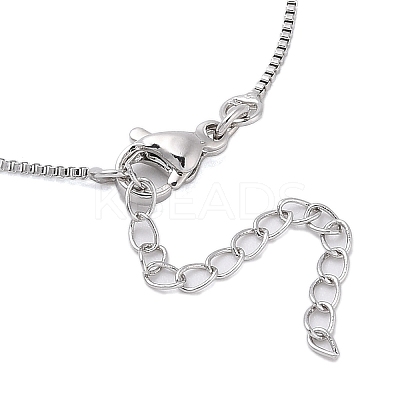 Rack Plating Natural Paua Shell Pendants Necklace NJEW-B104-01C-01P-1