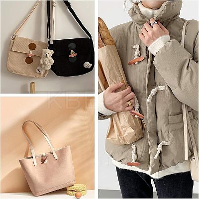 Natural Wooden Buttons WOOD-NB0001-35-1