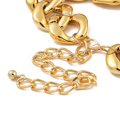 Chunky CCB Plastic Curb/Cable Chain Necklaces for Women LS-NJEW-K261-01B-G-1-1