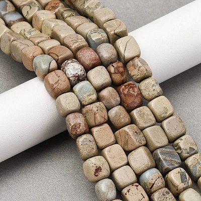 Natural Shoushan Stone Beads Strands G-B155-D09-1