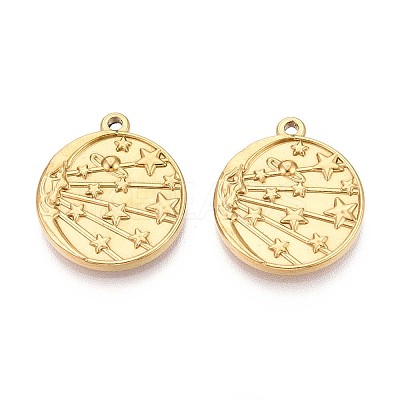 304 Stainless Steel Pendants STAS-N111-19G-1