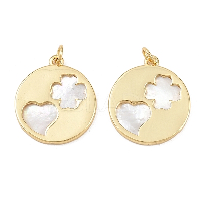 Natural Shell Pendants KK-L251-44G-A04-1
