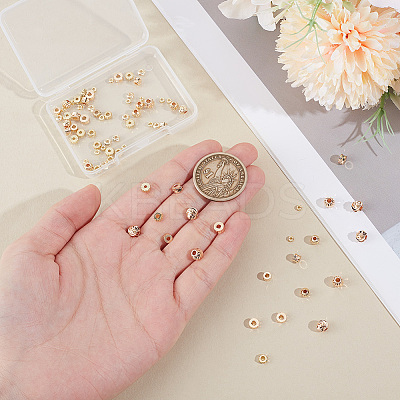 90Pcs 9 Style Brass Beads KK-PH0011-23-1