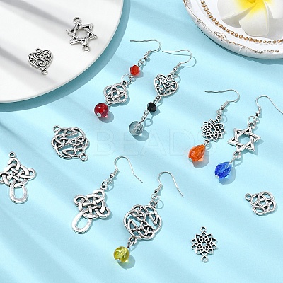 DIY Alloy Earring Jewelry Making Kit DIY-YW0011-89-1
