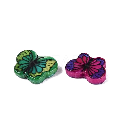 Printed Natural Freshwater Shell Beads SHEL-Q029-11-1