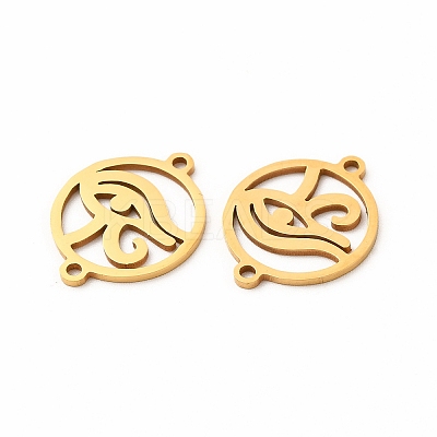201 Stainless Steel Connector Charms STAS-K251-089G-1