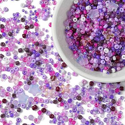 DIY Glass & Seed Beads Jewelry Making Findings Kits DIY-FS0005-62-1