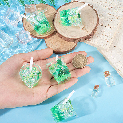 Transparent Resin Big Pendants LS-RESI-TAC0019-04A-1